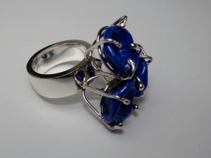 Blue Prong Ring