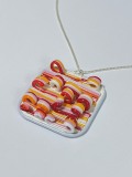 Curl mosaic pendant